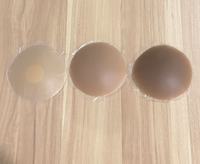 Autocollant en gel de silice pour femmes sous-vêtements de bikini lavable et résistant à la sueur, forme de fleur ronde, confortable