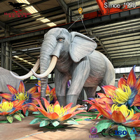 Festival de elegancia atemporal linterna de elefante exquisito diseño chino hecho a mano bodas decoración del hogar | Simbolizando la fuerza buena