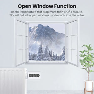 Vanne de <span class=keywords><strong>radiateur</strong></span> WiFi intelligente Contrôle de température programmable moderne Technologie ZigBee <span class=keywords><strong>sans</strong></span> <span class=keywords><strong>fil</strong></span> Chambre d'hôtel à domicile 230v - Product Image 4