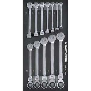 Kraftwerk Hinged ring <b>ratchet</b> set <b>12</b>-pcs. Inlay 20x40 - Product Image 1