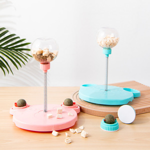 Distributeur de friandises pour animaux de compagnie, jouet interactif en plastique pour chiens et chats avec fonction de distribution de friandises - Product Image 1