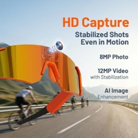 Gafas Inteligentes con Cámara de Acción, Video 4K 1200P, Foto de 32MP, Reconocimiento de Objetos por IA, Traducción en Tiempo Real