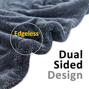 Serviette de séchage automobile en microfibre 1200 g/m² à boucles torsadées, très vendue, pour le lavage et le nettoyage rapide des voitures - Product Image 3