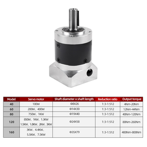 1: mô-men xoắn 200 18nm giảm tốc tuabin gió hộp số cho động cơ servo 100W umot zde 40mm hộp số hành tinh tỷ lệ nhân tốc độ cao - Product Image 4