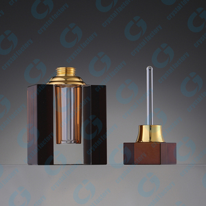 CJ-lusso fatto a mano 3ML 6ML nero e marrone bottiglie di olio essenziale di cristallo K9 per le donne e gli uomini regali Souvenir - Product Image 4