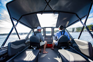 KinOeacn 18 Areus superventas 18 Areus aluminio soldado Softtop barco de pesca fuera de borda motor Combo Set para lago río pesca - Product Image 2