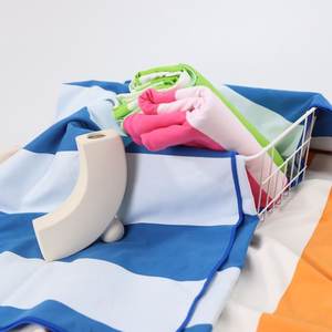 Gahumi Eco-Friendly Custom <b>Striped</b> Beach <b>Towel</b> with Custom Logo OEKO Certified Quick-Dry & Antimicrobial Large Size - Product Image 6