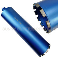 Foret diamanté 1-14-7UNC en argent brasé de 250 mm, qualité diamant A, durable, pour béton