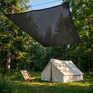 <span class=keywords><strong>Malla</strong></span> de <span class=keywords><strong>Sombra</strong></span> Tejida de HDPE, Protector Solar y Contra el Viento para Campos Deportivos y Jardines (1.8X10m Antracita) - Product Image 5