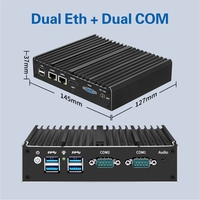 2 LAN 6 USB 2 COM DDR4 J6412 Nuevo Win10/Linux Embedded Industrial MINI PC con enchufe de EE. UU.