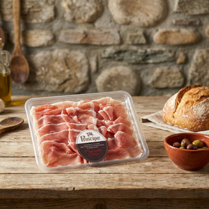 Jamón de Cerdo Tradicional Añejado Principe Di San Daniele, Prosciutto Crudo en Rodajas, Curado al Vacío, Estilo Italiano, Sin Gluten, 90g, 60 Días de Caducidad - Product Image 3