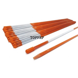 5/16" X 48" Orange Fiberglass Stakes, Snow Stakes, Driveway Marker - Product Image 1