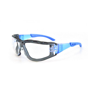 Transparante polycarbonaat veiligheidsbril met volledig montuur, nylon montuur en schuimrubberen ophanging - Product Image 4