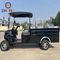 Véhicule de golf électrique tout-terrain 2 places avec 2 conteneurs de chargement pour la chasse et le transport de marchandises