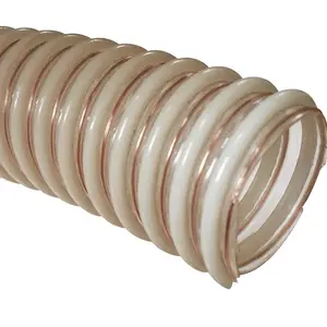 食品级耐磨导电静电放电软管TPU塑料增强铜线防静电软管