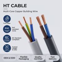 Cable Eléctrico Flexible Multifilar de Cobre Desnudo con Aislamiento de PVC para Instalaciones Eléctricas en Edificios Residenciales