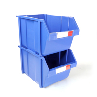 Bac de rangement en plastique empilable de forme rectangulaire, injection pour pharmacie médicale, poste d'infirmière, hôpital, stockage de médicaments