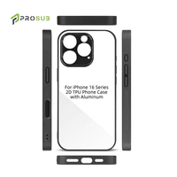 Coque de téléphone Prosub DIY TPU+PC 360 Protection antichoc pour 16 Pro Max Sublimation
