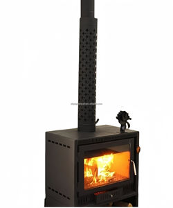 Innovadora Estufa de Leña de Hierro Fundido con Quemador de Leña Real, Moderna y Eficiente para Calefacción Doméstica - Product Image 4