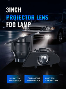 GOODZOOM Lente de Proyector de 3 Pulgadas, Luz Antiniebla LED Súper Brillante de 12V 24V, Lámpara Antiniebla para Automóvil con Soporte de Montaje OEM - Product Image 1