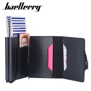 กระเป๋าใส่บัตรผู้ชาย Baellerry หนัง PU ป้องกัน RFID ช่องใส่บัตรหลายช่อง สีดำ สีน้ำตาลกาแฟ รุ่นสปริง 2022 - Product Image 3