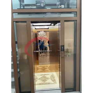 4 Person passenger lift electric residential villa metal building cabin home elevator lift indoor outdoor