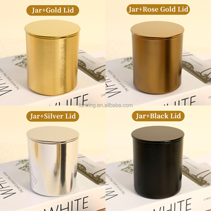 Luxury Custom Gold Aluminum Metal Candle Jar Wishing Home Decor Candle Container with Holder Elegant <strong>Lantern</strong> Style - Product Image 6