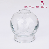 Ventouses de massage à sec en verre, meilleure vente, 12 pièces, ensemble de thérapie par ventouses