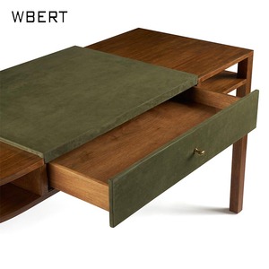 Mini commode en bois massif WBERT personnalisée, simple, moderne et nordique, bureau multifonctionnel pour chambre à coucher ou salon pour petits appartements - Product Image 2