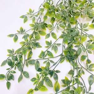 Simulation Plante Larmes d'Amoureux Tenture Murale Plastique Écologique Mandragora Feuilles d'<span class=keywords><strong>Eucalyptus</strong></span> Vigne Plante en <span class=keywords><strong>Pot</strong></span> Mur d'Intérieur - Product Image 3