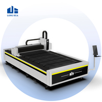 Machine de découpe laser à fibre CNC pour cuivre, aluminium, acier, fer et métaux, avec table simple