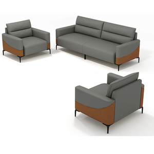 Customized 1 2 3 Seater Executive <b>Office</b> Coszy <b>Set</b> Sectional Modern Design Leather Upholstery Home <b>Office</b> Reception Furniture - Product Image 1