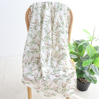 Couverture d'emmaillotage en mousseline de coton de bambou la plus vendue pour nouveau-né, 47x47 pouces, 0-12 mois, vente en gros, couverture d'accueil pour bébé Koala