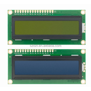 Écran <span class=keywords><strong>LCD</strong></span> <span class=keywords><strong>16x2</strong></span> caractères LCD1602A 5V avec rétroéclairage bleu / vert jaune - Product Image 4