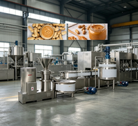 Ligne de production multifonctionnelle de beurre de noix pour la fabrication de pâtes d'arachide, de sésame, de noix, d'amande et de piment, avec des performances stables