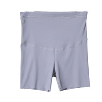 Short de maternité d'été léger, respirant, anti-transparence, taille haute, avec soutien abdominal, style décontracté, coupe trois-quarts, décolleté en V