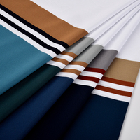 Nueva Llegada de Tela Transpirable de Punto Elástico Jacquard Teñida con Hilo, 92% Nailon, 8% Elastano para Camiseta Polo