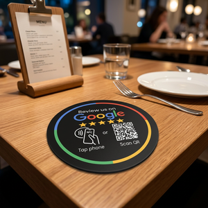 Etiqueta NFC de PVC para Mesa |   Etiquetas NFC Inteligentes para Menús de Mesa, Chip 213, Tarjeta de Pago con Reseñas de <span class=keywords><strong>Google</strong></span> para Restaurantes - Product Image 5