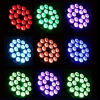 Luz LED Par para Escenario 18 RGBW 4 en 1 de 10W, la Más Rentable, con Control DMX512 y Emisión Verde Azul para Discoteca, Música y Baile