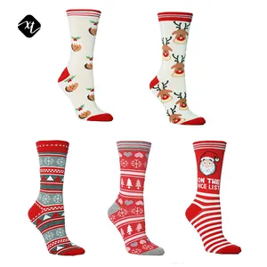 Toptan ucuz en çok satan yeni tasarım % 100% pamuk funky mürettebat noel çorap erkekler kadınlar noel çorap