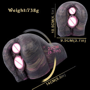 Masturbatore Maschile Realistico <span class=keywords><strong>a</strong></span> Forma di Fondello Animale con Modalità di Vibrazione, Giocattolo per Masturbazione Manuale - Product Image 6
