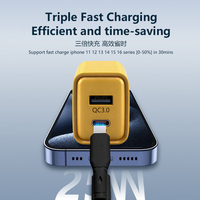 Nouveautés Chargeur mural rapide USB Type-C 2 ports PD 25W avec câble Prise UK pour téléphones mobiles et ordinateurs portables Matériel ignifuge
