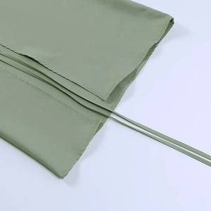 2024 à la mode et Sexy taille haute femmes 100% coton modèle jupe décontractée cordon froncé fente coupe ajustée jupe polyvalente - Product Image 6