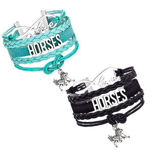Mustang Ecuestre Quarter Horse Trainer Charm Pulseras para Show Jumping Racing Eventing para Arabian Cob <span class=keywords><strong>Pinto</strong></span> Horses Paint - Product Image 2