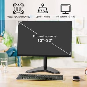 Brazo Articulado para Monitor, Soporte de Escritorio para Monitor LED/LCD con un Solo Brazo Oscilante, Soporte de Escritorio para Dos Monitores - Product Image 2