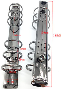 Reliures à anneaux <span class=keywords><strong>m</strong></span>étalliques YXQ en laiton antique, or, noir, argent, multicolores, 3 trous, format <span class=keywords><strong>M</strong></span>, fabrication chinoise, sur mesure - Product Image 4