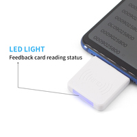 Lector de Microchip para Teléfono Android, Chip para Mascotas de 134.2Khz, Lector de Tarjetas de Identificación Animal