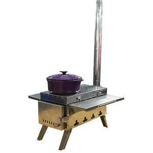 USA Hot Sale Stainless Steel Wood Camping <b>Stove</b> Portable Tent <b>Stove</b> with Bbq Grill - Product Image 2