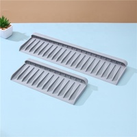 Nouveau tapis de drainage pliable en silicone, plateau incliné avec bords découpés et pliables, tapis de rangement antidérapant, modèle 501 pour cuisine et salle de bain
