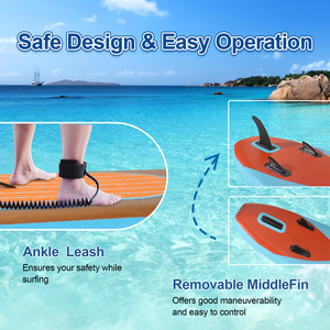 Planche à pagaie <span class=keywords><strong>gonflable</strong></span> à grain <span class=keywords><strong>de</strong></span> bois en PVC <span class=keywords><strong>de</strong></span> haute qualité Sup PaddleBoards pour le surf, la pêche et le yoga - Product Image 3